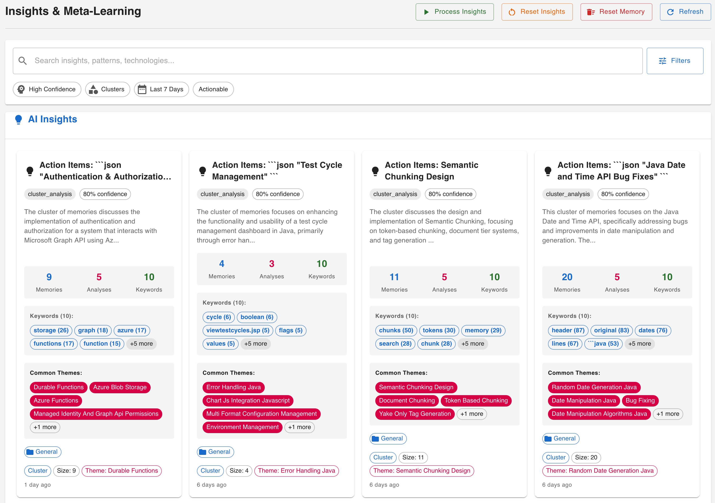 Recallium Learning Analytics
